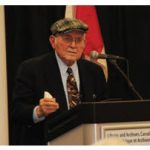 An international Holocaust remembrance event took place at Library Archives Canada. Digital Government Minister Joyce Murray attended. Shown is Pinchas Gutter, a Holocaust survivor who spoke about his own experience. (Photo: Ülle Baum)