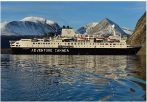 Ocean Endeavour drops anchor in Eclipse Bay in Torngat Mountains National Park for a day of exploration on land. (Photo: Mike Beedell)