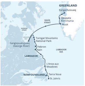 The journey, which began in Kangerlussuaq, Greenland, took us through fjords, cities, historical sites and both lush and starkly wild national parks. We explored on aboard ship, by bus, on foot, by Zodiac and by kayak. 