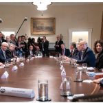 U.S. President Donald Trump meets with members of the banking industry to discuss the effects COVID-19 has had. (Photo: White house)
