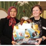 Malaysian High Commissioner Dato’ Nor'Aini Abd Hamid presented donated food collected by her staff to the Bethany Hope Centre’s Sandra Randall. (Photo: Ülle Baum)