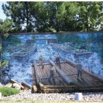Pembroke has an outdoor art gallery. Known as the Pembroke Heritage Murals, there are 30 of them, painted by artists of local and national renown and depicting the history of the area. (Photo: “The Timber Raft" artist Pierre Hardy, 2004, Pembroke Heritage Murals © since 1989”)