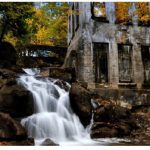 The Carbide Willson Ruins represent what's left of a fertilizer production complex beside a waterfall. (Photo: National Capital Commission)