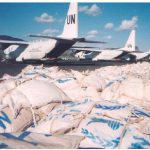 Dropping food out of planes is really a last resort in the fight against hunger and malnutrition, Joel Spicer says. Nutrition International, meanwhile, is working on new methods to fortify pulses as well as wheat flour, maize, rice, salt and edible oils. (Photo: U.S. department of state)