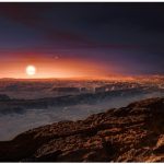 Planet Proxima Centuri b, shown here in an artist’s rendering, orbits the red dwarf star Proxima Centauri, the closest star to Earth’s solar system. (Photo: ESO/M. Kornmesser)