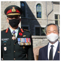 Lt.-Gen. Wayne Eyre, left, and Ryong, at the Korean event. (Photo: Ülle Baum)