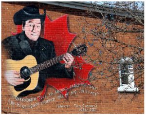 This mural depicting Stompin’  Tom Connors is one of more than two dozen murals in Carleton Place, a 35-minute drive southwest of Ottawa.  (Photo: Ryan Gordon)