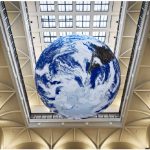 Gaia, by Luke Jerram now hangs in the atrium of the Museum of Nature. (Photo: Martin Lipman, Canadian Museum of Nature)
