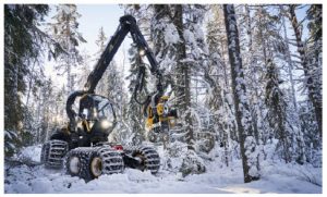 Forestry is Finland’s most important sector. Ponsse Oyj is a company based in Finland that manufactures forestry vehicles and machinery. (Photo: Ponsse)