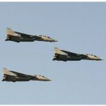 Iranian Air Force F-14A Tomcats fly in formation. Iranian officials have stressed that their country has the missile capability to reach Israel. (Photo: Shahram Sharifi)