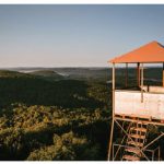 The 18-metre observation tower, with its view of a dozen lakes and surrounding forests, is a highlight of Mont Morissette Regional Park. (Photo: Miriam Baril-Tessier)