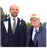 From left, Darius Skusevicius and Karlis Eihenbaums at Balts Unity Day. (Photo: Ülle Baum)