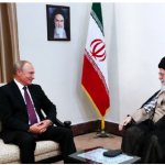 Russian President Vladimir Putin, shown here with Iran's Ayatollah Ali Khamenei, doesn't want to re-create its former Soviet bloc, Ambassador Stepanov says. Russia fully respects “the sovereignty of its neighbours who choose to be called independent states.“ (Photo: Khamenei.ir)