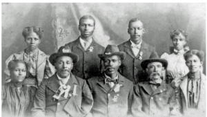 A portrait of William and Lavina Chandler and group, at the Canadian War Museum in Ottawa. (Photo: Photo courtesy the museum)