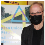 Tom McSorley, executive director of the Canadian Film Institute spoke at the opening ceremony of the virtual European Union Film Festival. (Photo: Ülle Baum)