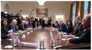 COVID will dampen our economic future 2 U.S. President Donald Trump meets with members of the banking industry to discuss the effects COVID-19 has had. (Photo: White house)