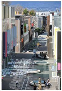 The Flon, usually a heavily travelled district in Lausanne, is shown here during the pandemic. (Photo: CDC/Dr. Fred Murphy)