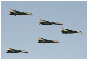 Iran’s new ‘hard war’ stance 5 Iran has plans for a new regional order, with itself as leader. It represents a direct threat to the future security of Israel, Jordan, Saudi Arabia and the Gulf States. Shown here are five Iranian air force F-14A Tomcats in flight. (Photo: Shahram Sharifi)