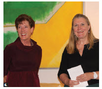 Maureen Boyd, left, organizer of the two-day orientation event on behalf of Carleton University, and the high commissioner. (Photo: Ülle Baum) 