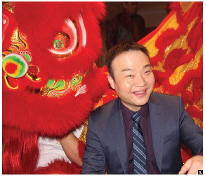 Du Chenghao, senior director of public affairs and communications at Huawei Technologies Canada Co., took part in the Chinese New Year celebrations hosted by the Malaysian High Commissioner at her residence. (Photo: Ülle Baum) 