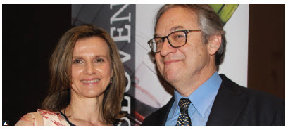 Slovenian Ambassador Melita Gabric delivered a speech at Slovenian Cultural Day. She’s shown with her husband, Michael Benson. (Photo: Ülle Baum)