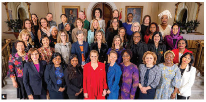 Each year, Gov. Gen. Julie Payette hosts the city’s female heads of mission. They are pictured here. (Photo: Rideau Hall) 