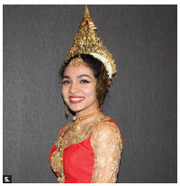 On the occasion of the 72nd national day of Sri Lanka, High Commissioner Madukande Asoka Kumara Girihagama and his wife, Sudarma, hosted a reception and cultural performance at the Sheraton Hotel. This dancer, in traditional costume, performed. (Photo: Ülle Baum) 