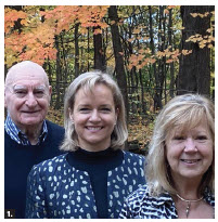 Catherine Belanger, front, who is of Hungarian descent, hosted a lunch in honour of newly arrived Hungarian Ambassador Maria Eva Vass-Salazar, centre. They were joined by retired Canadian ambassador Lawrence Lederman. (Photo: Ülle Baum)