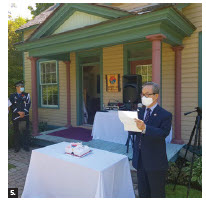 Korean Ambassador Chang offered remarks at the Ottawa Korean Library event. (Embassy of Korea) 