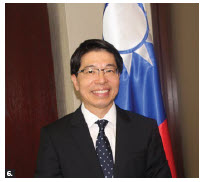 Winston Wen-yi Chen, representative of the Taipei Economic and Cultural Office, hosted a virtual event to mark the 109th National Day of Taiwan. (Photo: Ülle Baum)