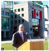 Michael Grant, assistant deputy minister for the Americas at Global Affairs Canada, delivered a speech at Chile’s national day event. (Photo: Ülle Baum) 