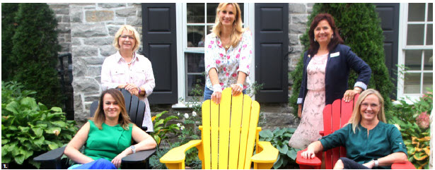 Kathleen Billen, president of the Heads of the Mission Spouses Association (HOMSA). president of the Europe group and wife of Belgian Ambassador Johan Hendrik Verkammen, hosted an event at her home to put together welcome gift bags for the members of HOMSA. From left: Dorota Skuseviciene, wife of Lithuanian Ambassador Darius Skusevicius; Victoria Carol Eriksson, wife of Finnish Ambassador Roy Eriksson; Billen; Piret Lukk, wife of Estonian Ambassador Toomas Lukk and vice-president of HOMSA’s Europe group;  and Jenni Ahlin, wife of Swedish Ambassador Urban Christian Ahlin. (Photo: Ülle Baum) 