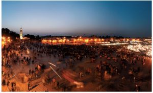 Morocco: A diverse land of many charms 3 In 2001, Jemaa el-Fna Square in Marrakech was proclaimed by UNESCO as a masterpiece of the oral and intangible heritage of humanity. (Photo: Morocco National Tourist Office)