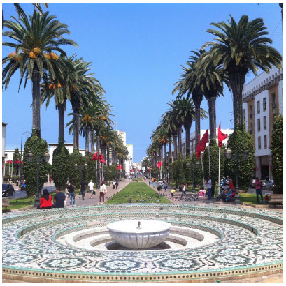 Morocco: A diverse land of many charms 10 Rabat is a modern city that invests wholeheartedly in its green spaces and its energy policies are cutting edge. Pictured here is its famous Avenue Mohammed V. (Photo: Etotheraf)