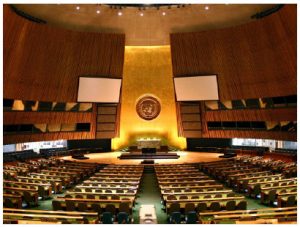 To secure the Ottawa Treaty, which banned landmines, Canada worked outside of the United Nations, whose general assembly is pictured here.  Now, it's time for an International Anti-Corruption Court. (Photo: un photo)