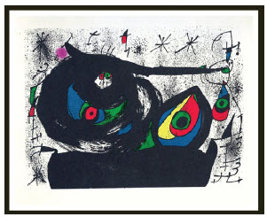Pandemic art can be a salve in troubled times 8 Homenatge a Prats (original lithograph, 1971) by Joan Miró, at Jean-Claude Bergeron Gallery. (Photo: Jean-Claude Bergeron Gallery)
