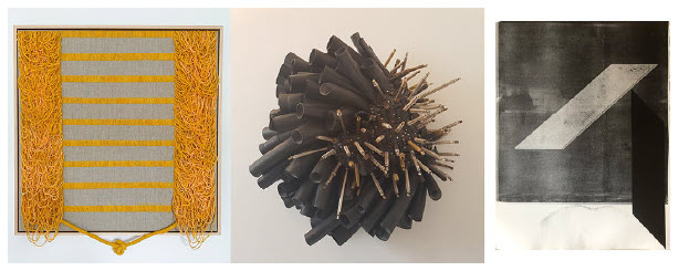 Pandemic art can be a salve in troubled times 12 Studio Sixty Six the Glebe has an exhibit featuring works by painting and print-making artist Claudia Gutierrez and also shows work of Marisa Gallemit (centre) and Guillermo Trejo (right.) (Photo: Studio Sixty Six)