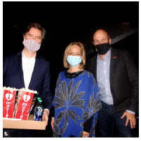 From left, Robert R. A. Fry, director-general of the Bureau of European Affairs at Global Affairs Canada, Hungarian Ambassador Maria Eva Vass-Salazar and chief of protocol Stewart Wheeler attended the Belgian celebration. (Photo: Ülle Baum) 