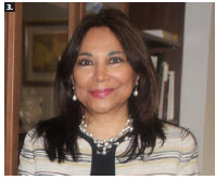 An inauguration of the first diplomatic Paraguayan Library in Canada took place at the embassy. Paraguayan Ambassador Martinez Valinotti, shown here, received book donations from Mayelinne De Lara, director of the International Public Diplomacy Council in The Hague. (Photo: Ülle Baum)