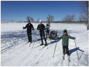 The Sir John A. Macdonald trail along the Ottawa River offers 16 kilometres of trails for cross-country skiers, snowshoers, hikers and snow bikers. (Photo: SJam winter trail)
