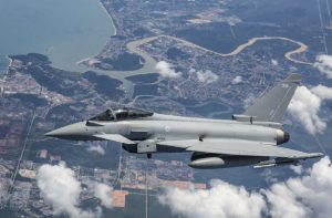 This RAF Typhoon aircraft is taking part in Exercise Bersama Lima 2019 at RMAF Butterworth, related to the 1971 Five Power Defence Arrangements designed to protect Malaysia. (Photo: FltLTCarey)