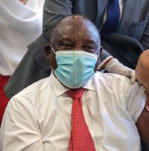 Quelling Africa’s apocalypse 5 South African President Cyril Ramaphosa was one of the first in his country to get the COVID-19 vaccine. (Photo: South African Government)