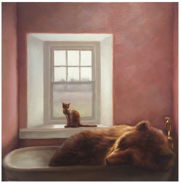 Summer’s end, by Richard Ahnert (oil on canvas) at Wall Space Gallery. (Photo: Wall Space Gallery)