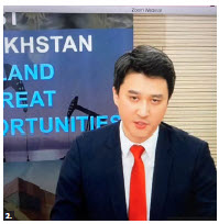 The working group of the Kazakhstan-Canada Business Council in the field of energy and natural resources held a meeting at which Zhandos Temirgali, managing director of Kazakh Invest, delivered opening remarks. (Photo: Ülle Baum) 