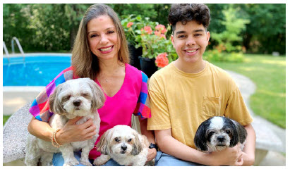 Honduran Ambassador Sofia Cerrato and her son, Alejandro, 16, have been raising money for Freedom Dog Rescue. (Photo: Ülle Baum)