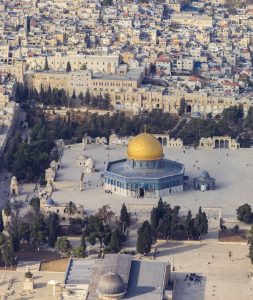 This iconic view of Jerusalem was the site of some of the fighting between Israelis and Palestinians in May, some of which was facilitated by Iran supplying the Palestinians with arms. The Al-Aqsa Mosque, shown here, is considered to be the third holiest site in Islam and behind it is The Dome of the Rock, another sacred Muslim site. (Photo: Andrew Shiva )