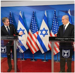 U.S. Secretary of State Antony Blinken and then-Israeli prime minister Benjamin Netanyahu delivered statements to the press at the Prime Minister’s Office in Jerusalem, May 25, 2021. (Photo: U.S. Embassy Jerusalem)