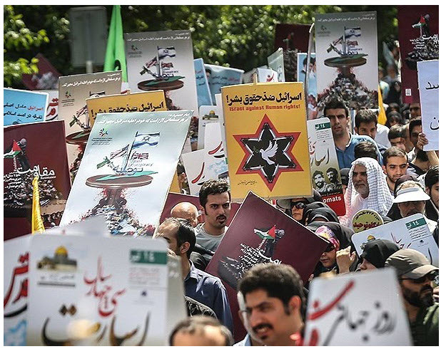 International Quds Day is an annual event held on the last Friday of Ramadan and initiated by Iran in 1979 to express support for the Palestinians and oppose Zionism and Israel. (Photo: Meghdad Madadi)