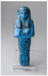 Portraits of Canada 6 Blue faience, New Kingdom, 19th Dynasty, reign of Seti I (1290–1279 BC) in Queens of Egypt at the Canadian Museum of History. (Photo: Museo Egizio)