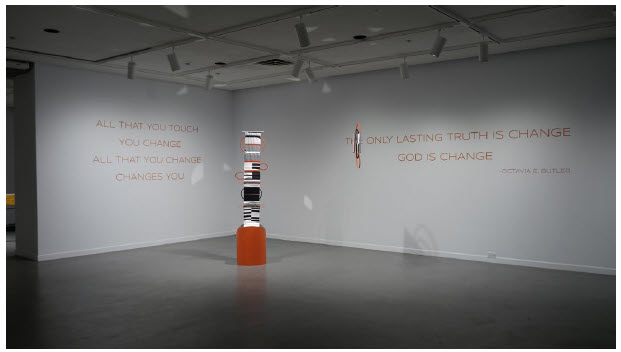 Portraits of Canada 7 One of the installation views in Shaya Ishaq’s The Library of Infinities at SAW Gallery. (Photo: Shaya Ishaq)